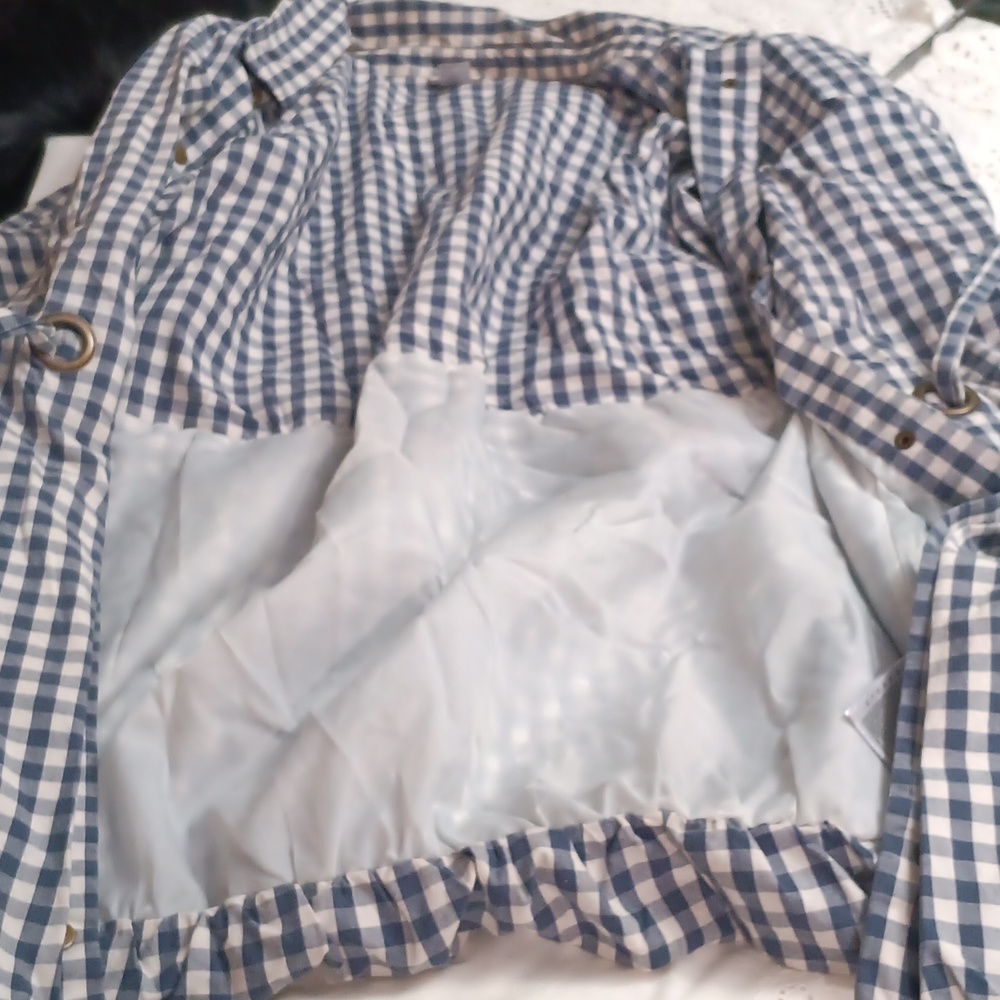 H&M (Trend) Gray and White Gingham Shirt Dress - Picture 7 of 8